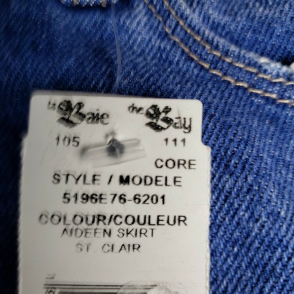 Paige Raw Hem High Rise Denim Mini Skirt Womens Aideen Size 29 NWT - Picture 5 of 9